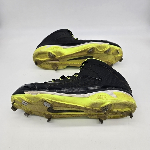 Nike Shoes Men 12 Air Diamond MVP Pro Metal Baseball Cleats Black 616258-017
